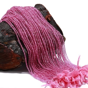 Roze Topaas Facet Rondelle Kralen Topaas Gecoate Kralen Mystic Roze Topaas Rondelle Kralen Roze Topaas Kralen Groothandel Kralen Sieraden Kralen