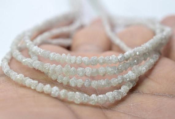 Genuine Diamond Beads Necklace: White Diamond Faceted Rondelle Beads Strand  Of 16 Inches, Weight 15 Carats, Wholesale Gemstone Beads, Online Shopping  Of Gemstone Beads, at Wholesale Price