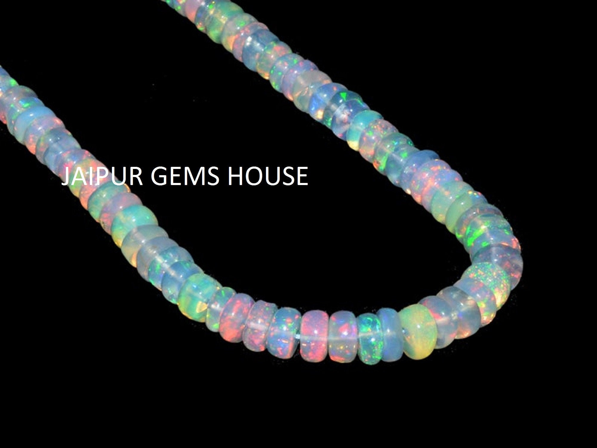 AAA Natural Black Ethiopian opal Rondelle Beads Necklace 3-5 MM Size Fire Opal Beads Welo Opal Beads Black Opal Beads 16INCH