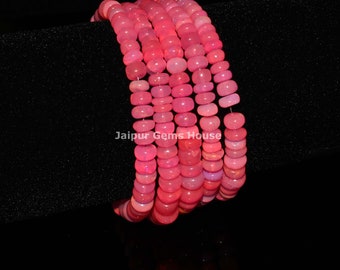 ETHIOPIAN OPAL NICE Pink Color 37 Ct Natural Gemstone Very High Quality Multi Fire 1 Line Strand 16 Inches Length Opal Size 4x33x1MM