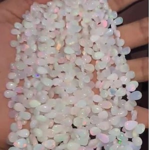 SONDERANGEBOT! Äthiopische Opal Perlen | Äthiopische Opaltropfen Form • Feuer Welo Opal • Um dieses Angebot zu erhalten, lesen Sie bitte die Beschreibung