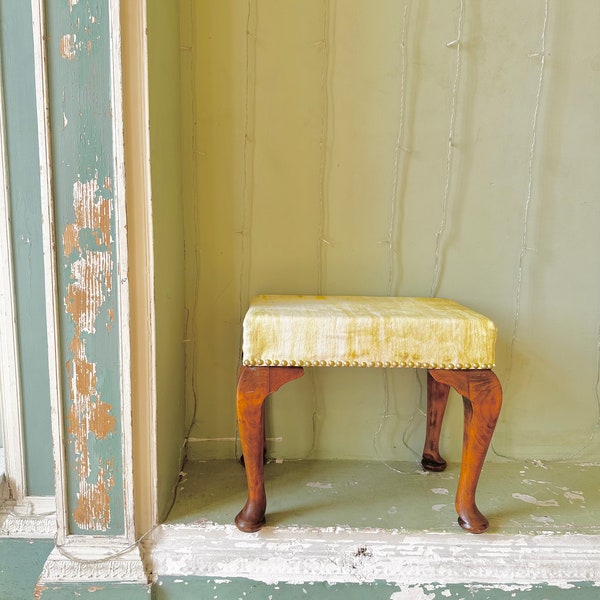 Upcycled Upholstered Stool