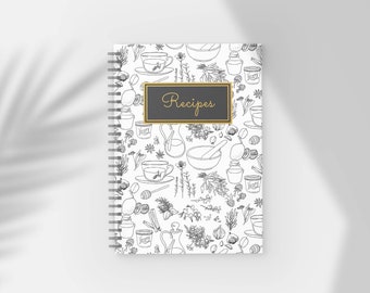 Libro de recetas / Día de la Madre / Libro de cocina familiar / Recetas familiares / Cuaderno de recetas en blanco / Diario de recetas de cocina / Regalo de bodas