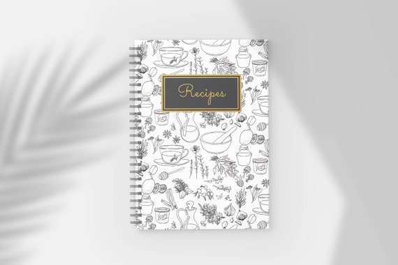 Recipe book | Mother's Day | Family Cookbook | Family Recipes | Blank Recipe Notebook | Kitchen Recipe Journal | Wedding gift