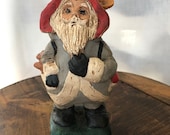 Father Christmas Clay Sculpture by Marietta Myer