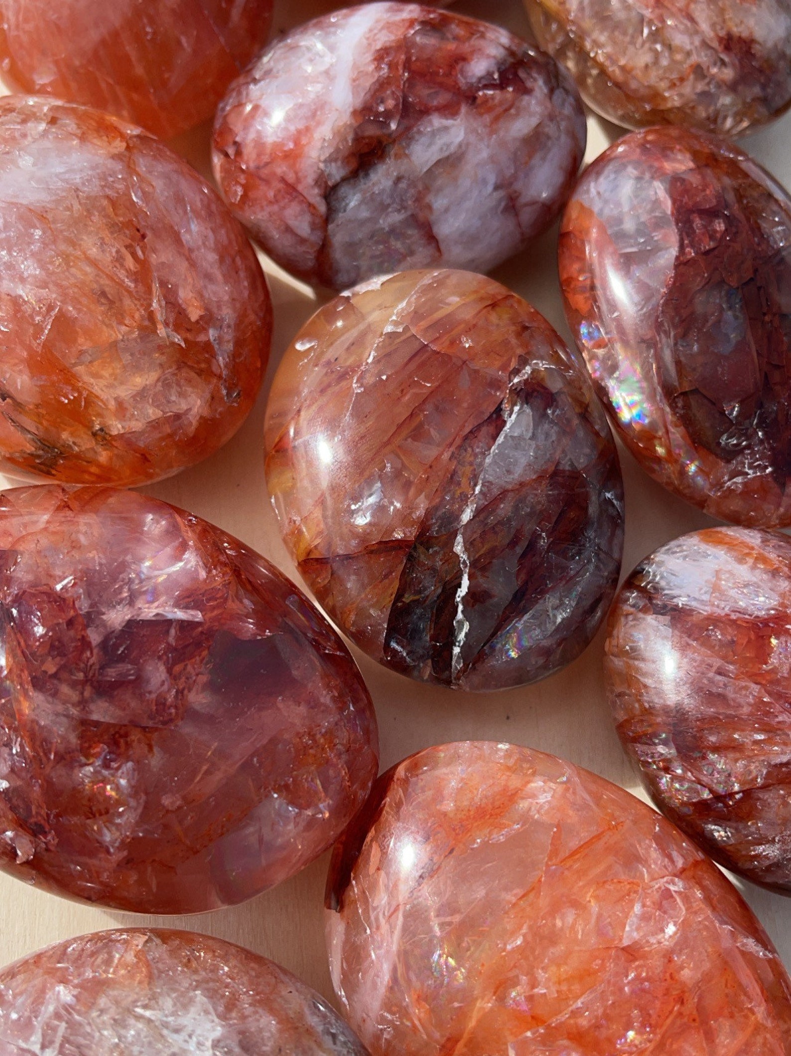 Fire Quartz hematoid quartz Etsy