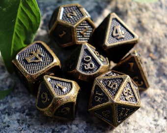 Dwarven Battlestone Metal DnD Dice Set