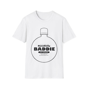 Camiseta BuzzBall Baddie divertida para beber, camiseta de fiesta para chicas, top para festivales, vacaciones, despedida de soltera, regalo para amantes de los cócteles, camiseta para despedidas de soltero