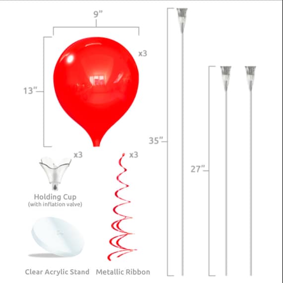 PermaShine 12-Balloon Cluster Kit