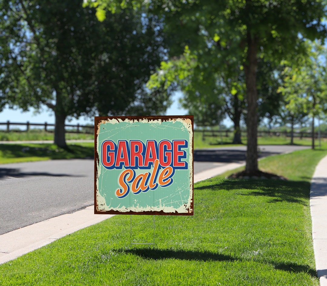 Garage Sale Signs - 10 Set Of Signs - 24x18 Yard Signs, Double...