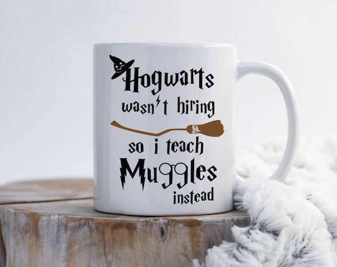 Hogwarts Wasn't Hiring so I Teach Muggles Instead Mug Teacher Gifts
