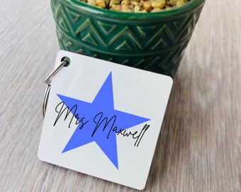 Personalised Teacher Gift | Teacher Keyring |  Teacher Gifts | Teaching Assistant Gift | Teacher Lanyard | Thank You | End of Year Gift