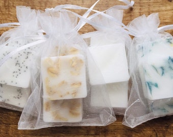 30 custom favors in Organza Bag 30 Blue and White Bluebird Wedding Favor Soap,Bridal Shower Favors,Baby Shower Soap Favors