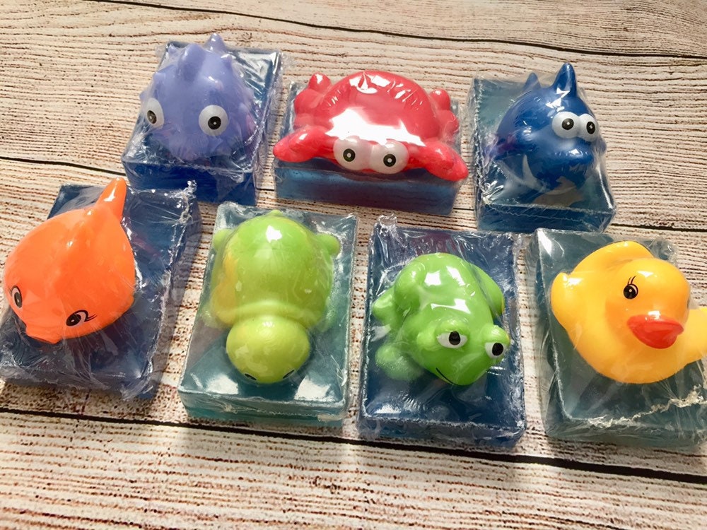 Kids Bath Squirter Toy Soaps Rubber Animal Squirt Bath Toy Etsy