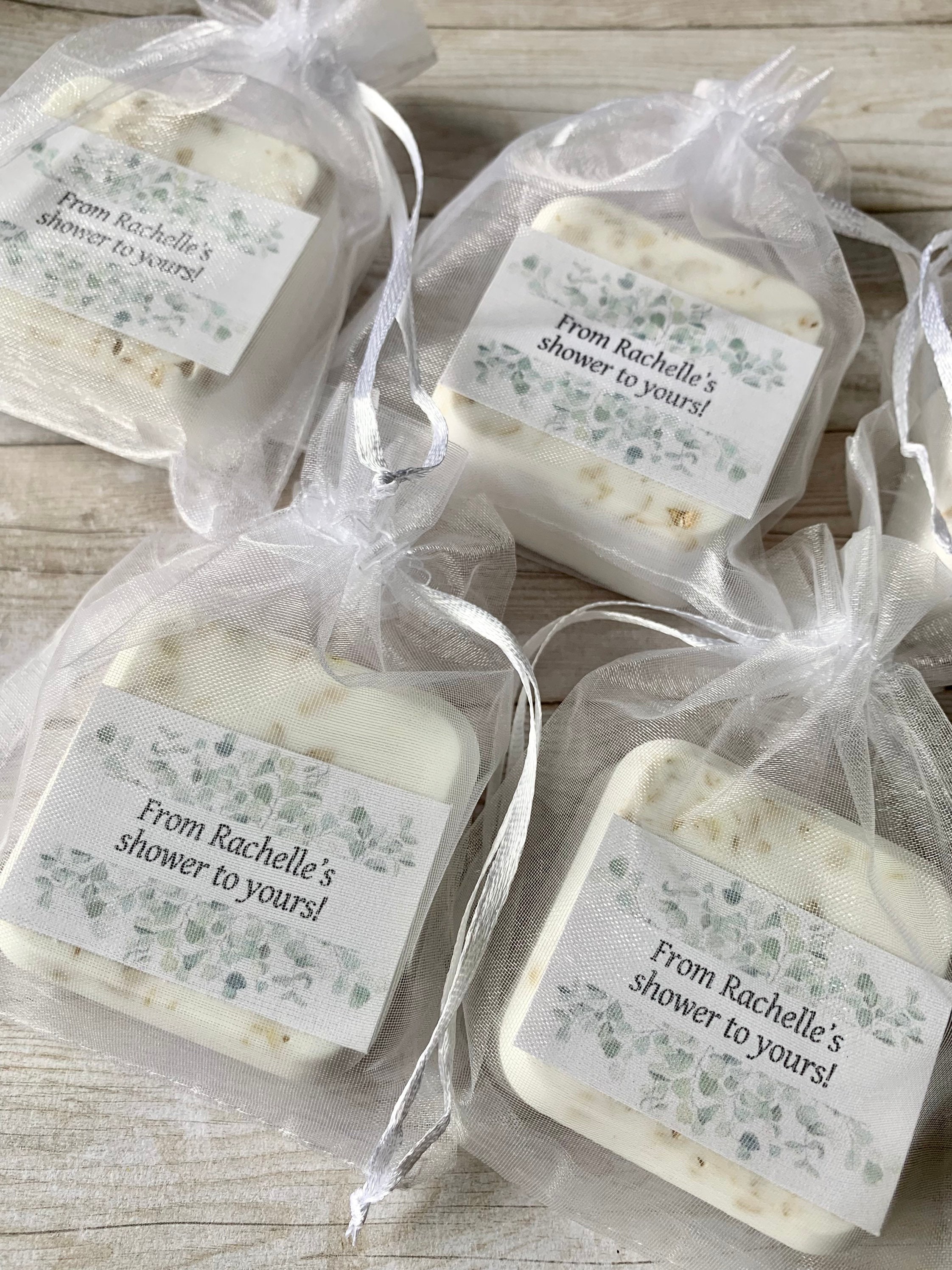 50 Full Size Goat Milk Soap Wedding Favors , Bridal Favors , Birthday  Favors, Party Favors ,made in Maine, Shipping Included 