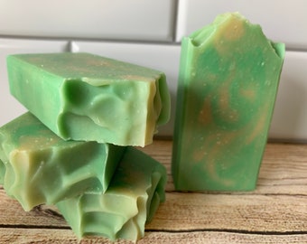 Eucalyptus & Mint Goat Milk Soap Bar | Handmade Cold Process Artisan Soap
