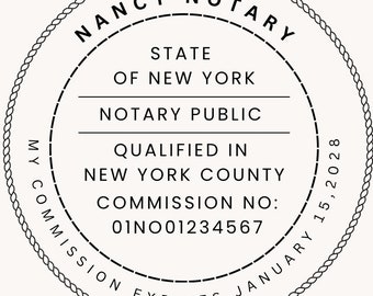 Electronic Notary Round Stamp **ANY STATE LISTED**