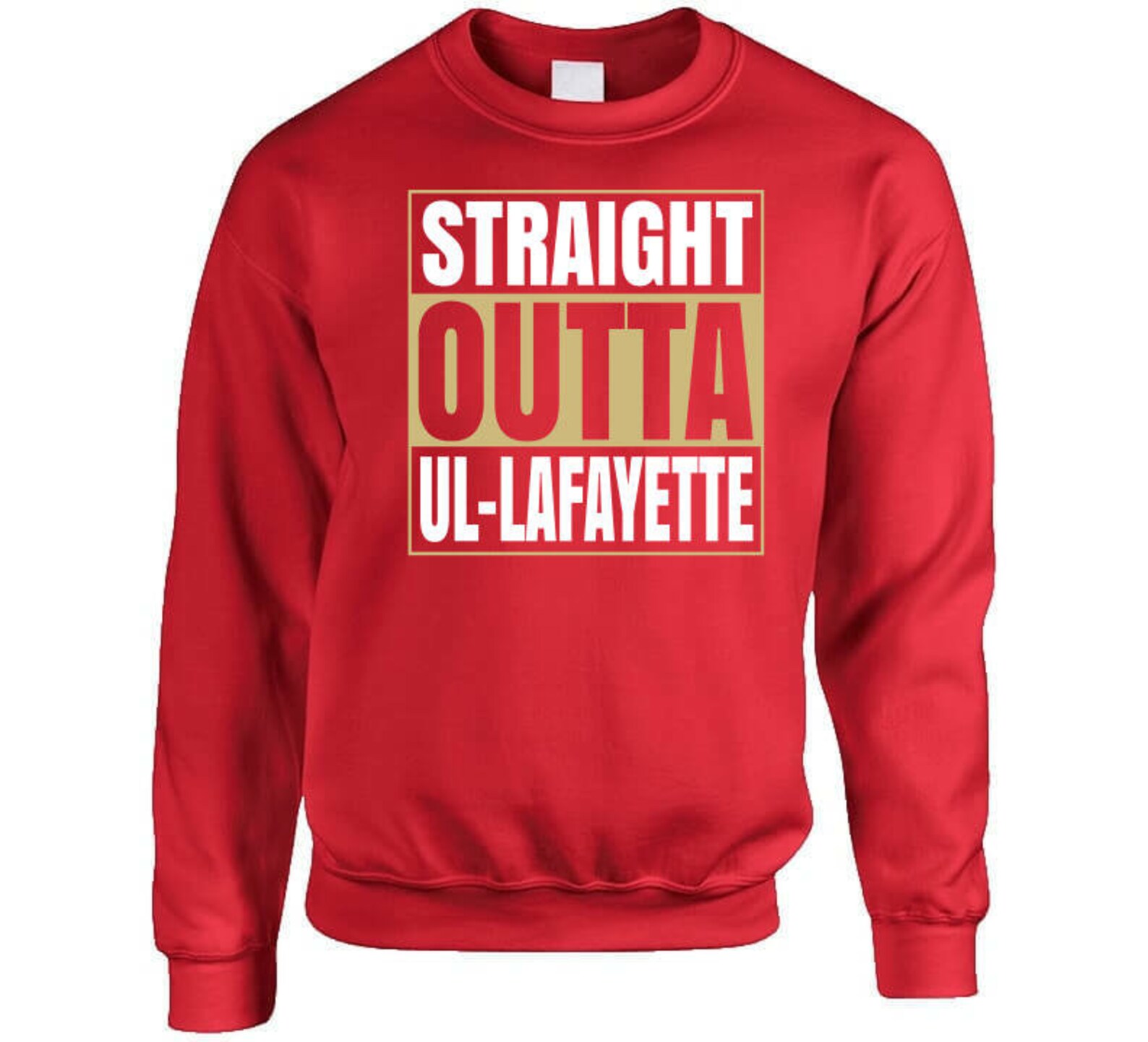 Straight Outta Ul lafayette College Football Fan T Shirt Etsy