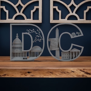 Washington D.C. Letters, Home Decor Art, Political Art, City Gifts, White House Art, Wall Art, Politics, Democrats, Republicans, Independent