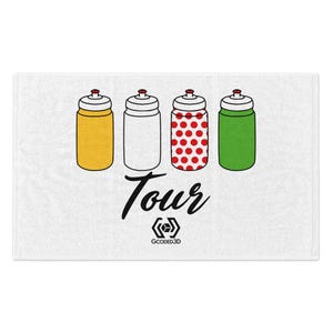 French Cycling Tour Rally Towel, 11x18