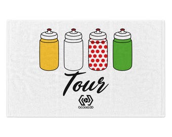 French Cycling Tour Rally Towel, 11x18