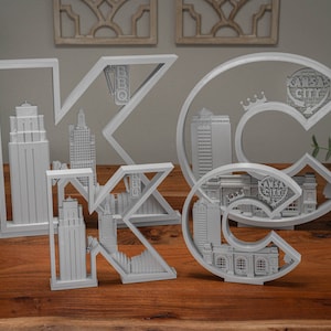 Extra Large_Kansas City Wall Art, KC Skyline, Birthday Gift, House Warming Gift, KC Decor, Kansas City Art, Cityscape, Missouri Souvenir