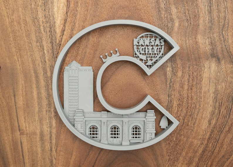 Kansas City Wall Decor KC Skyline WFH Decor Birthday Gift Etsy