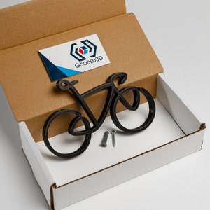 Road Bike Helmet Hook, Cycling Helmet Hook, Biker Accessory, Helmet Display, Gift for Cyclist, Wall Art Black