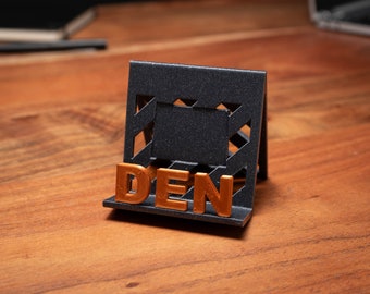 DEN - Denver Business Card Holder- Colorado Card Holder - WFH Office Decor - Business Card Holder - 3D Printed - Desk Organizer