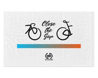Close the Gap Cycling Towel: Indoor Trainer Rally Towel (11x18" )