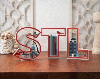 3D Printed St. Louis Landmark Wall Art: Arch, Clydesdale, Cardinal