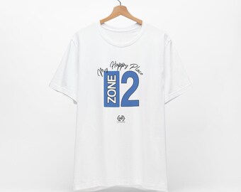 Zone 2 Cycling T-Shirt: My Happy Place, Endurance Cyclist Gift