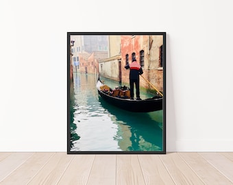 Venedig Druck, Venedig Wandkunst, Venedig Italien, Venedig Gondel, Italien Druck, Venedig Fotografie, Reisefotografie