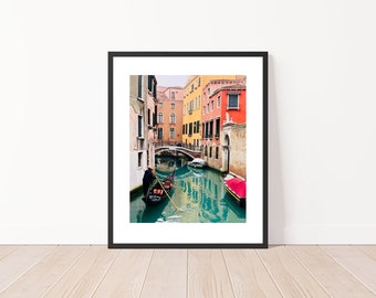 Venedig Foto, Venedig Gondel, Venedig Kanal Print, Italien Print, Venedig Fotografie, Reisefotografie