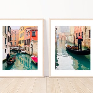 Venice Print Set of 2, Italy City Print, Venice Wall Art, Italy Photography, Italy Wall Art, Gallery Wall