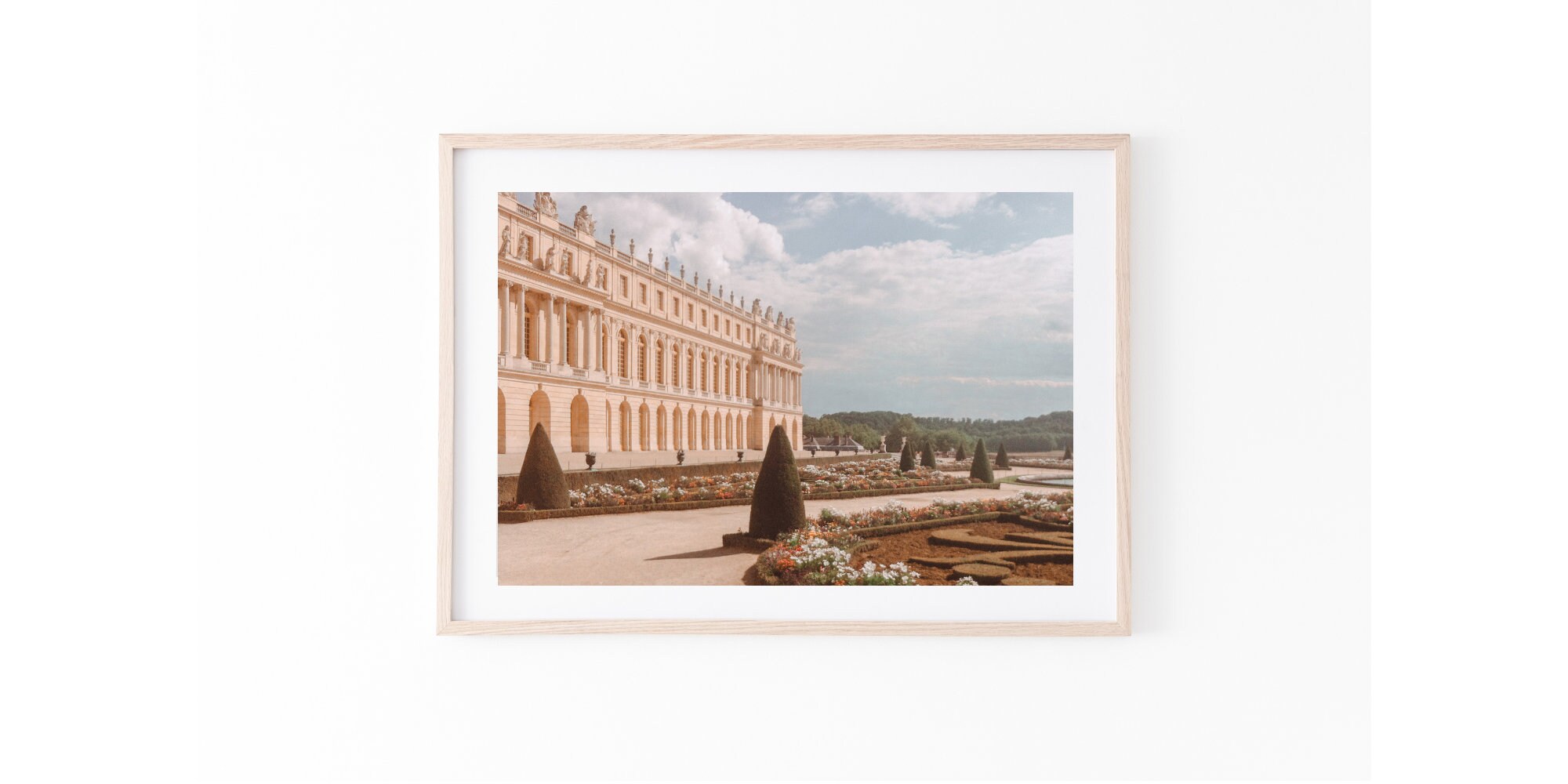 Tapisserie Murale Château De Versailles – Art Italien – 32x26 Pouces – Neuf