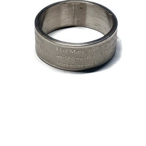 Hail mary prayer ring deals