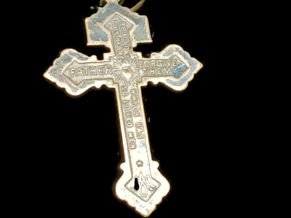 Vtg 60s Immaculate Conception And Cross Medals - image 2