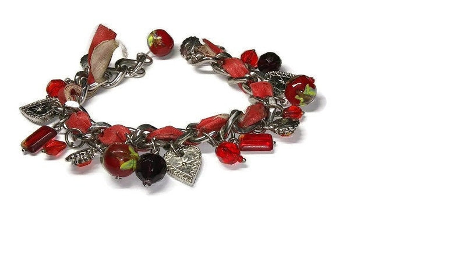 Vtg 90s Charm/bead Bracelet Etsy UK