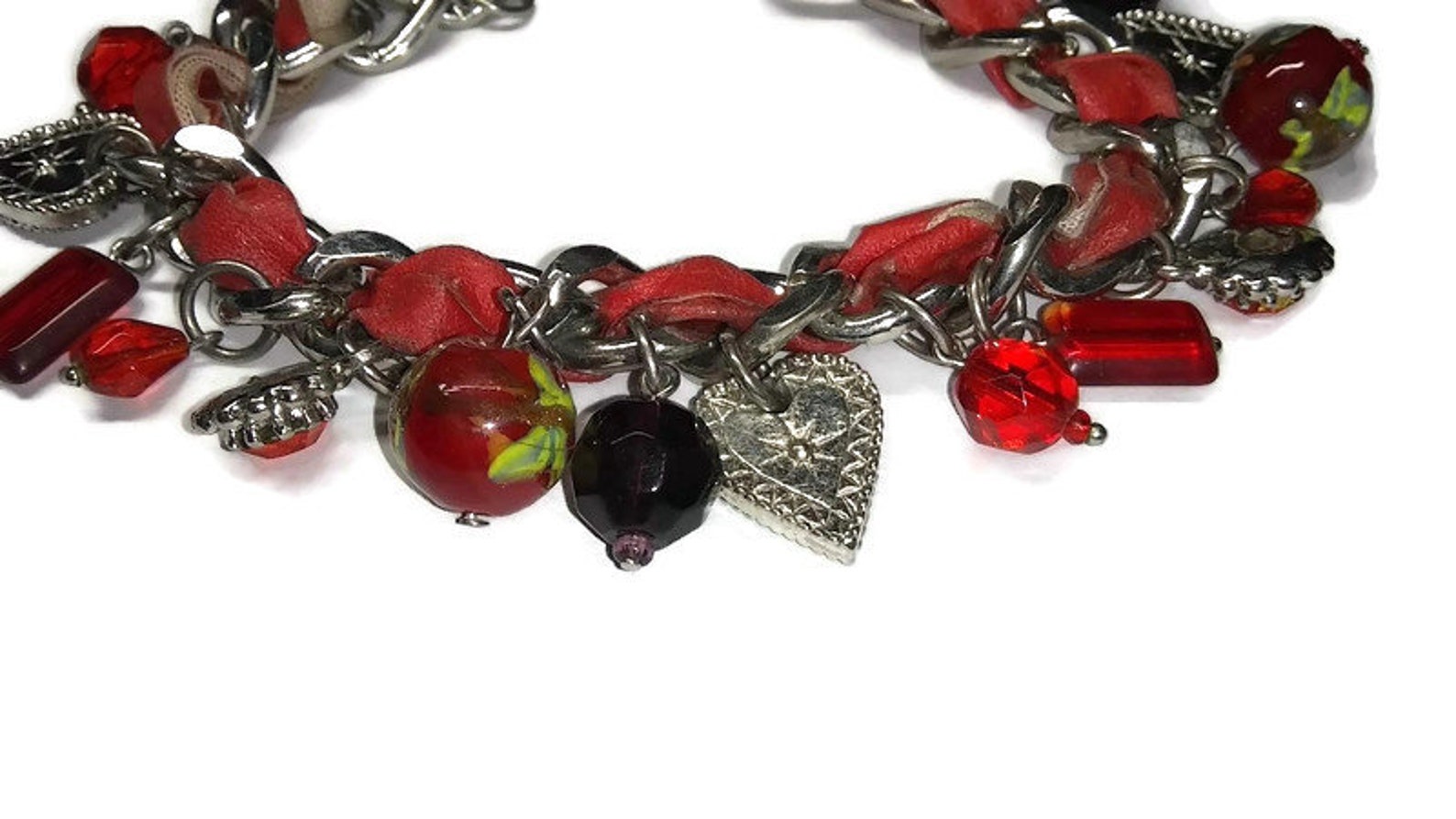 Vtg 90s Charm/bead Bracelet Etsy UK