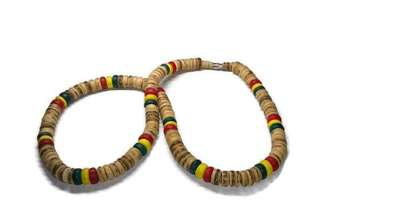 Vtg 90s Puka Shell Necklace