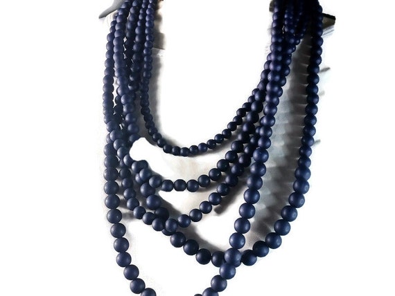 SMJ Blue Beads Five Layer Necklace for Girls and women Beads Gold-plated  Plated Alloy Necklace Set Price in India - Buy SMJ Blue Beads Five Layer  Necklace for Girls and women Beads
