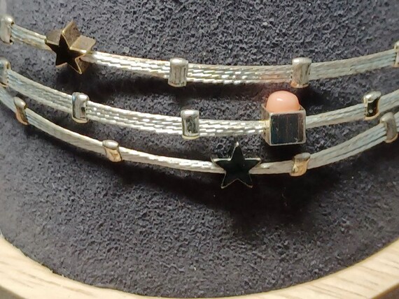 Vtg 90s 3 Stackable Bangle Bracelets - image 2