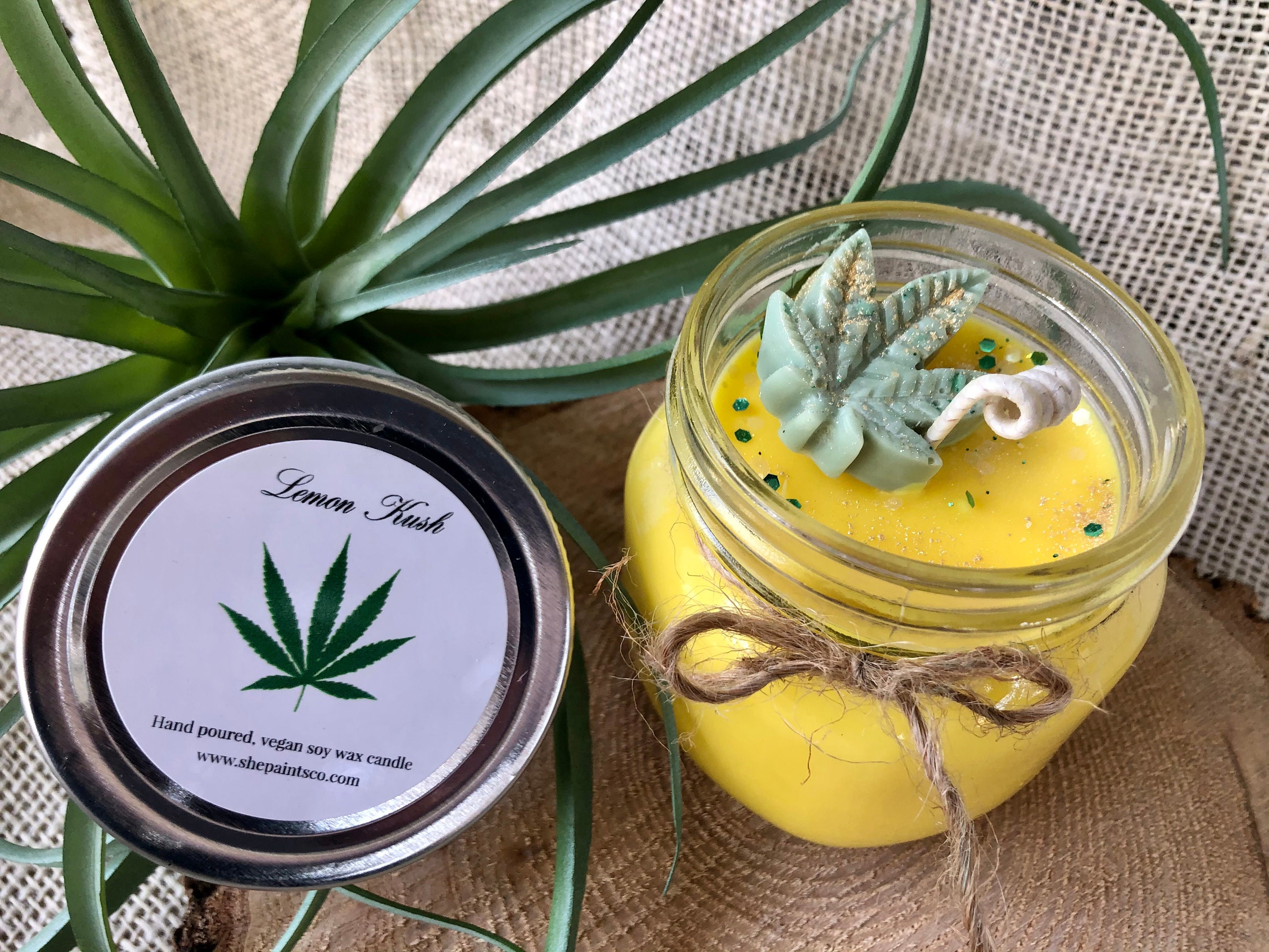 Stoner Soy Candle 420 velas veganas de soja inspiradas en el Etsy