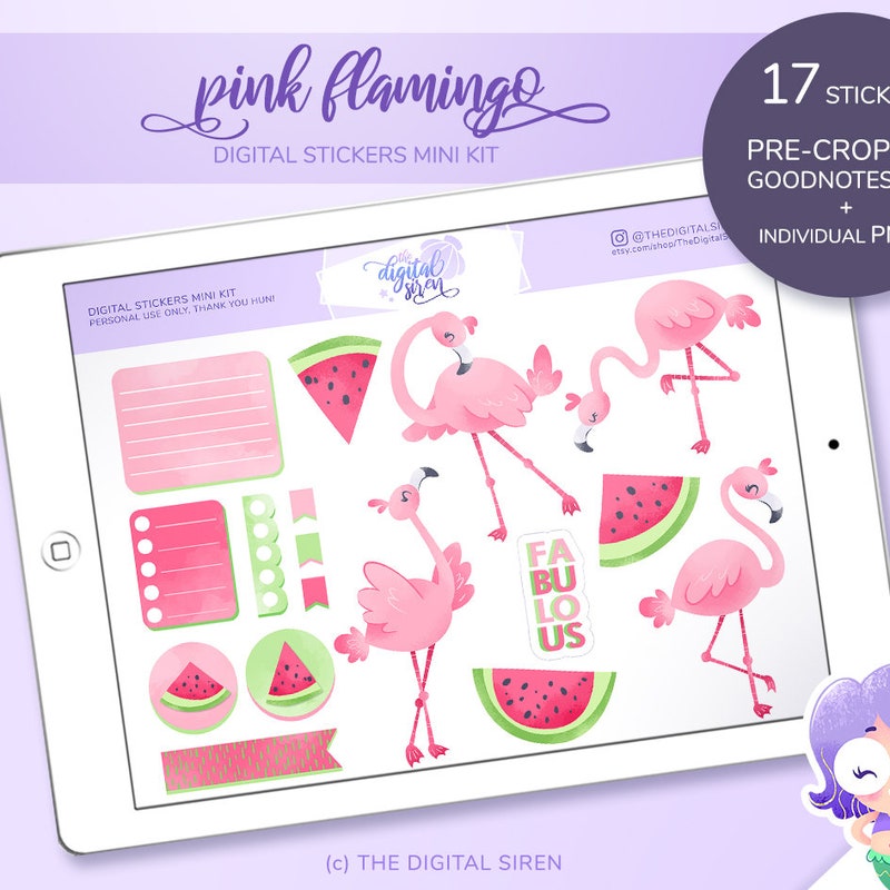 Flamingo Planner - Etsy