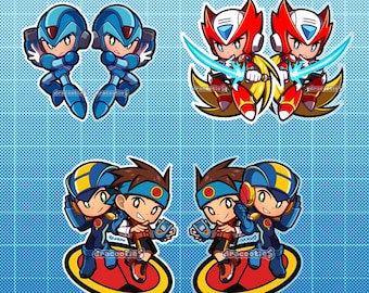 IN STOCK Megaman Charms | Unofficial Fan Merch | X, Zero, Battle Network