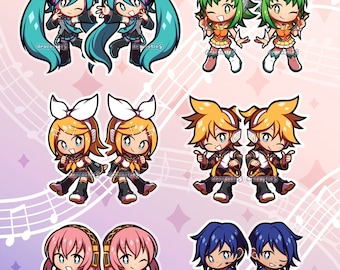 IN STOCK Vocaloid Acrylic Charms | Unofficial Fan Merch | Hatsune Miku, GUMI, Kagamine Rin & Len, Megurine Luka, K