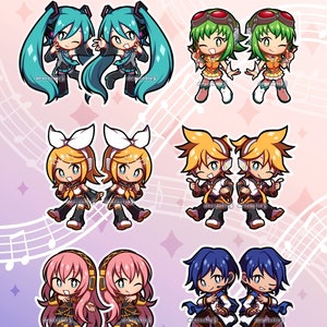 IN STOCK Vocaloid Acrylic Charms | Unofficial Fan Merch | Hatsune Miku, GUMI, Kagamine Rin & Len, Megurine Luka, K