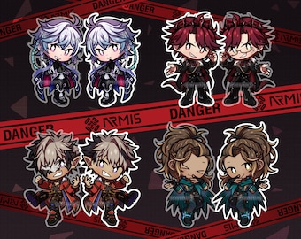 IN STOCK -ARMIS- Acrylic Charms | Unofficial Fan Merch | Octavio, Jurard T Rexford, Crimzon Ruze, Goldbullet