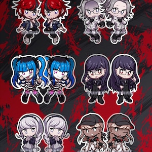 IN STOCK The Hundred Line Acrylic Charms Set | Unofficial Fan Merch | Takumi, Eito, Darumi, Hiruko, Nozomi, Tsubasa